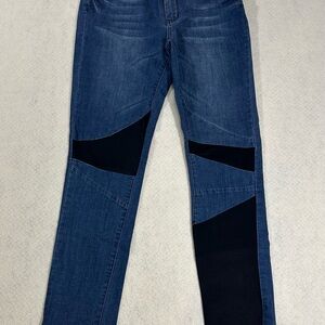 Stylish Blue and Black Women's Jeans
